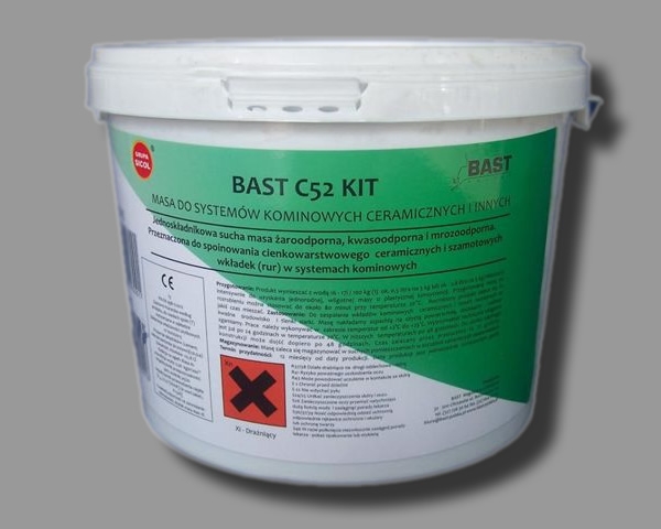  BAST C52 KIT – zaprawa cienkowarstwowa do rur ceramicznych do 600°C