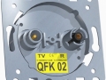 Abonenckie gniazdo antenowe R-TV dwuwyjściowe, końcowe QFK