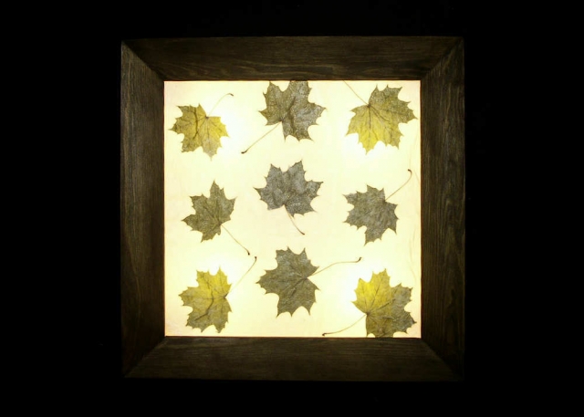 Plafon sufitowy - zielone liście klonu